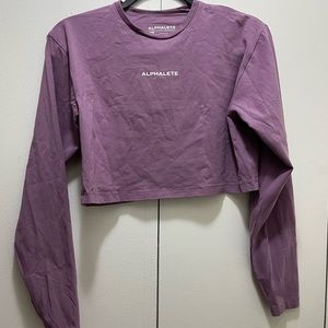 Long Sleeve Alphalete crop top